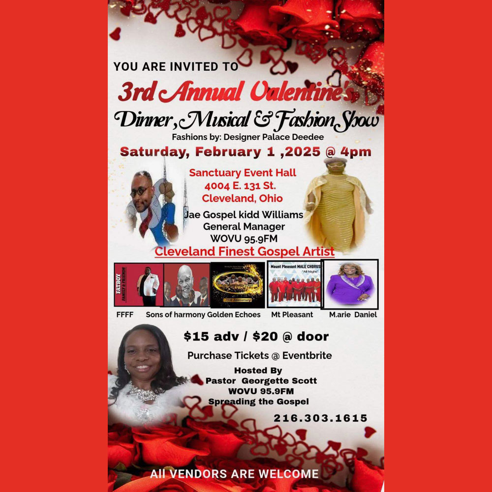 3rd Annual Valentines Dinner Musical and Fashion SHOW